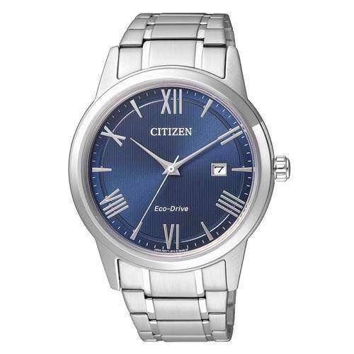 Image of mat rustfri stål quartz med Eco-Drive Herre ur fra Citizen, AW1231-58L